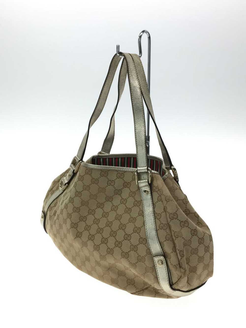 [Japan Used Bag] Used Gucci Tote Bag Guccisima/Le… - image 2