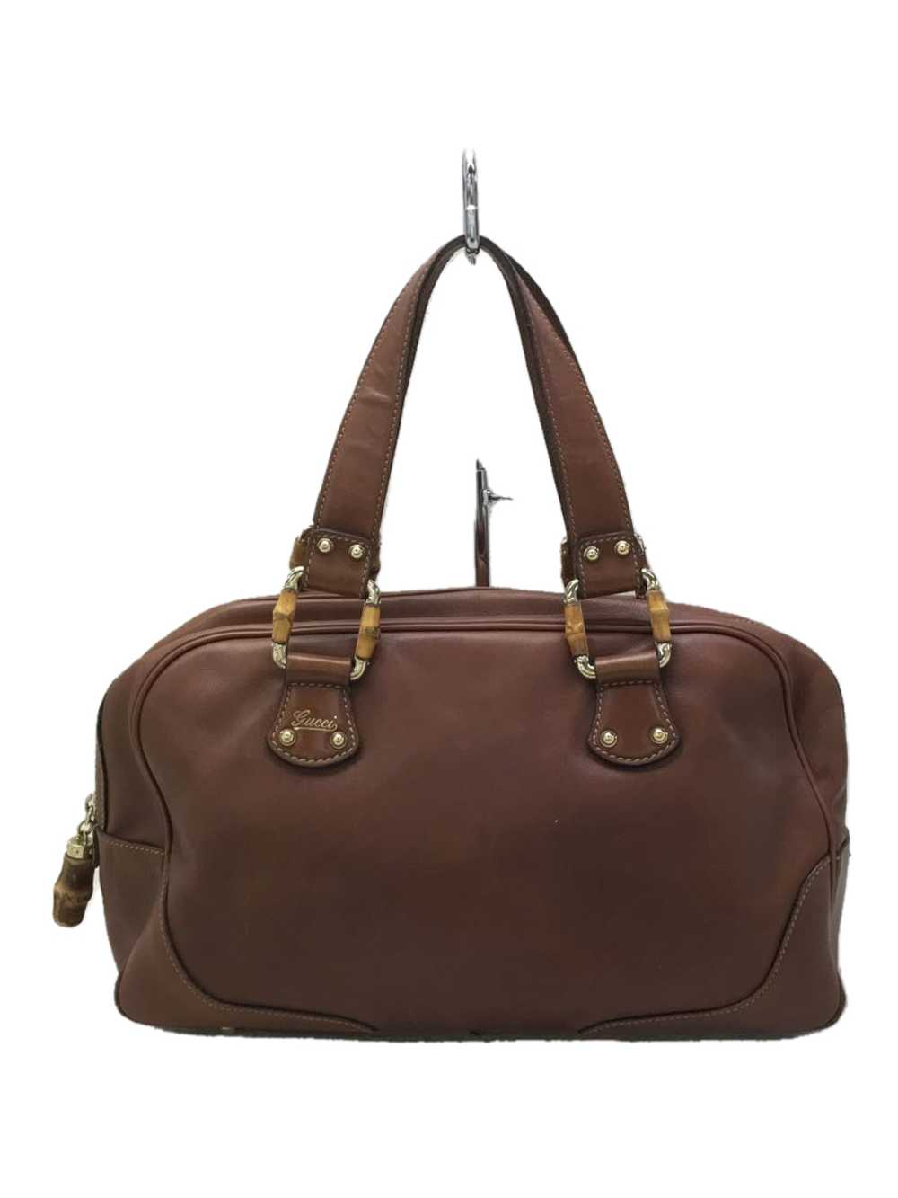 [Japan Used Bag] Used Gucci Boston Bag/Leather/Br… - image 1