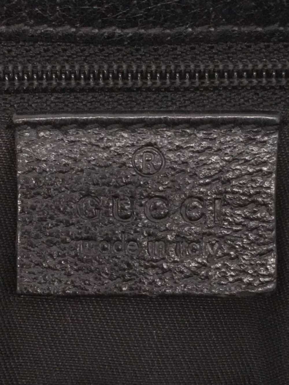 [Japan Used Bag] Used Gucci Tote Bag/Leather/Blac… - image 5