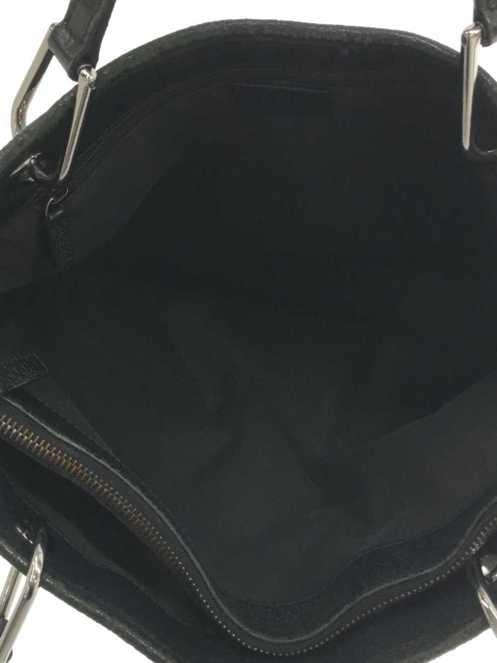 [Japan Used Bag] Used Gucci Tote Bag/Leather/Blac… - image 6