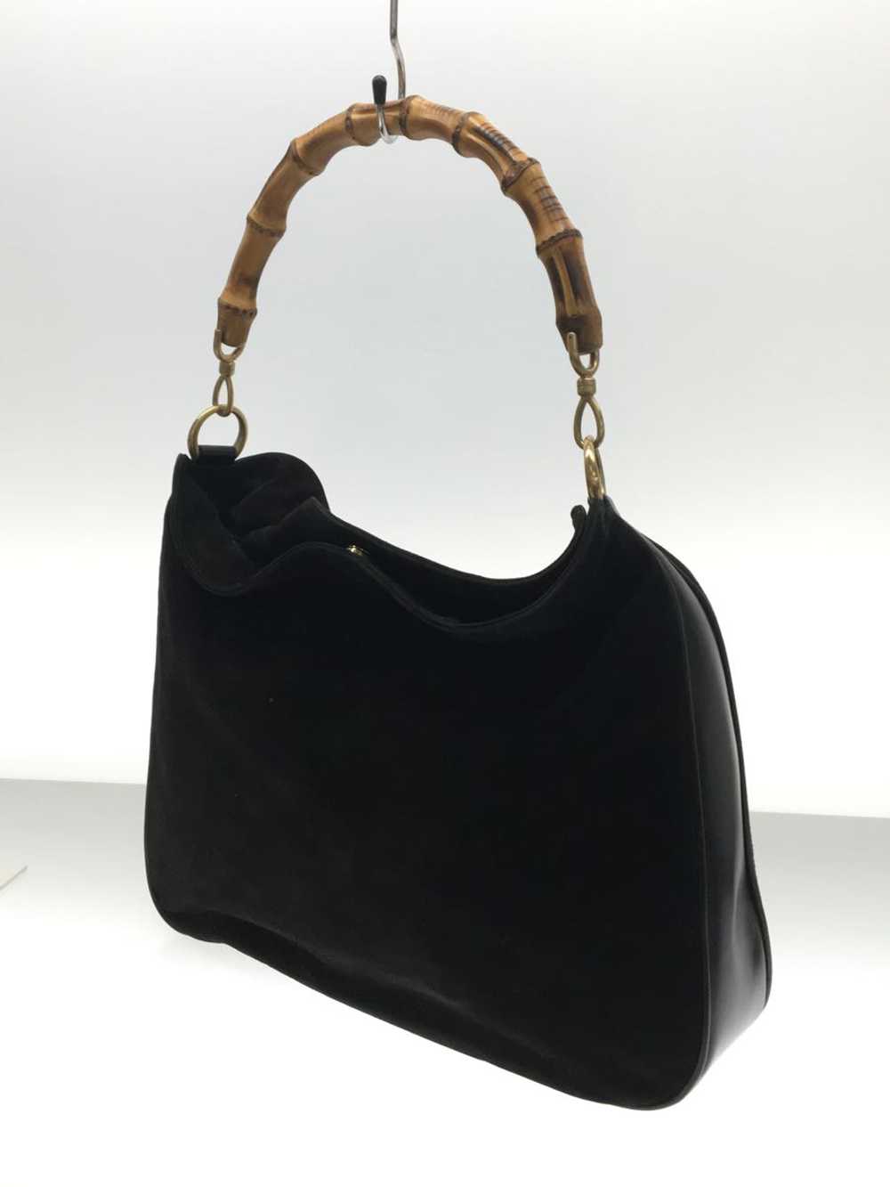 [Japan Used Bag] Used Gucci Shoulder Bag/Suede/Bl… - image 2