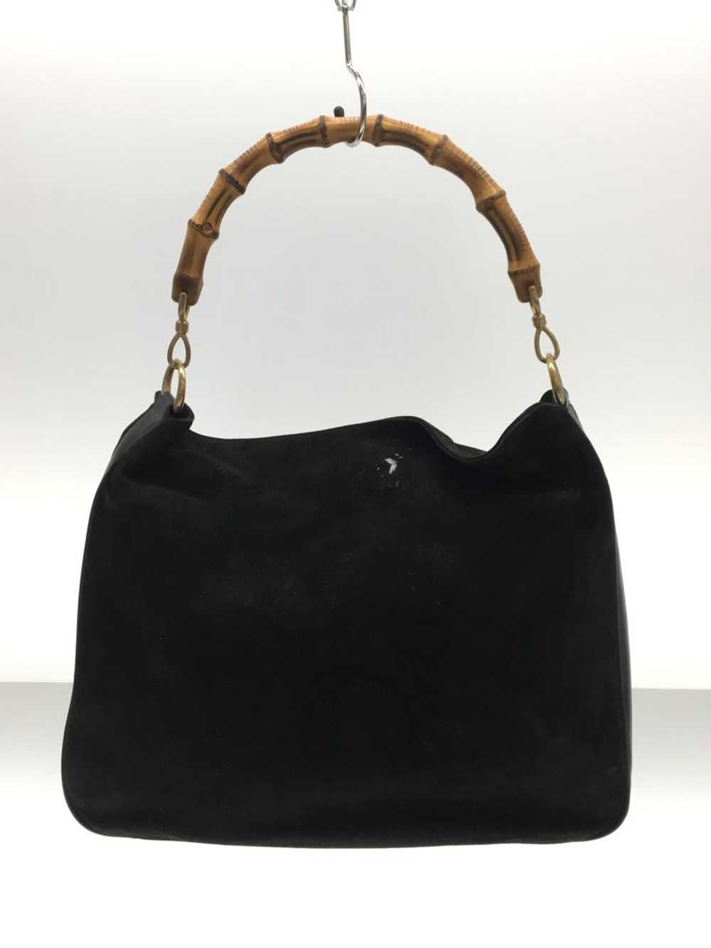 [Japan Used Bag] Used Gucci Shoulder Bag/Suede/Bl… - image 3