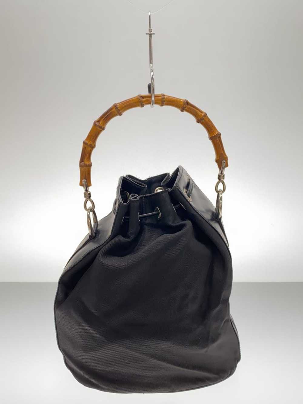 [Japan Used Bag] Used Gucci Bamboo/Handbag/--/Blk… - image 3