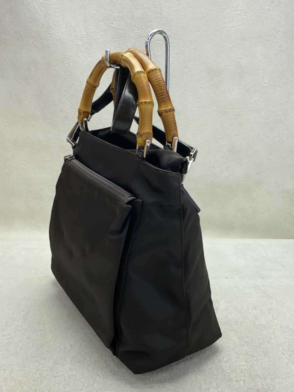[Japan Used Bag] Used Gucci Handbag Bamboo/--/Blk… - image 2