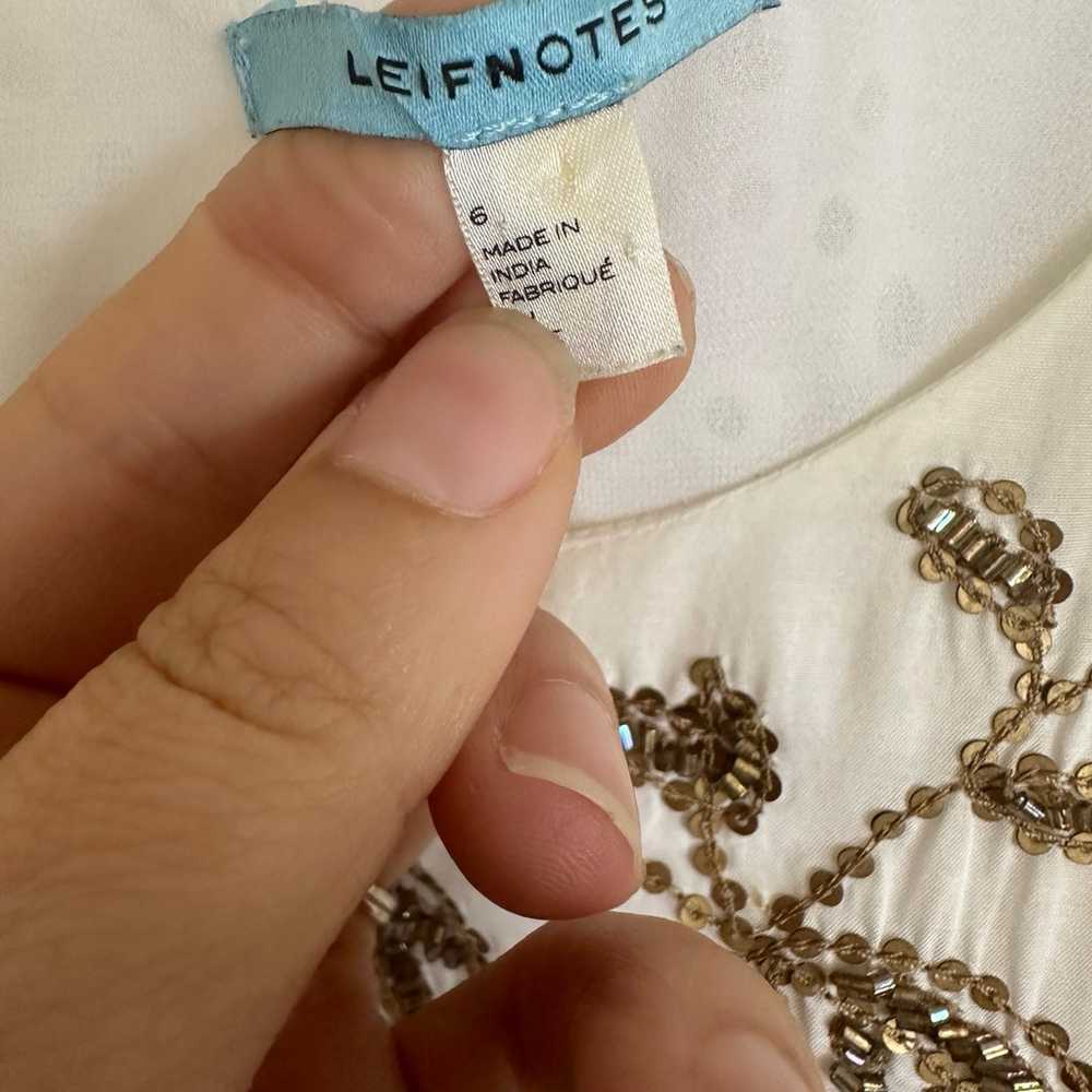 Anthropologie Leifnotes Women’s 6 Dress White and… - image 2