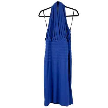 Tadashi Collection Halter Dress Womens Medium Blue