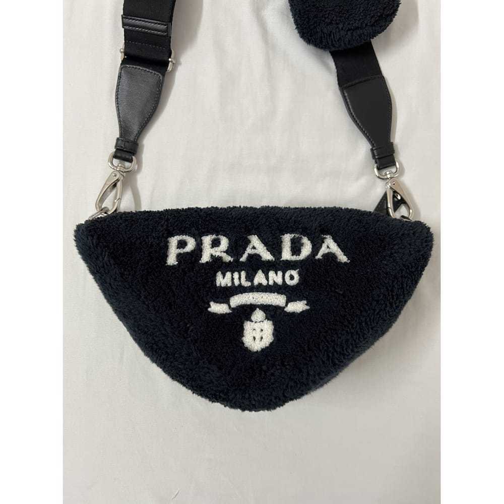 Prada Triangle faux fur crossbody bag - image 2