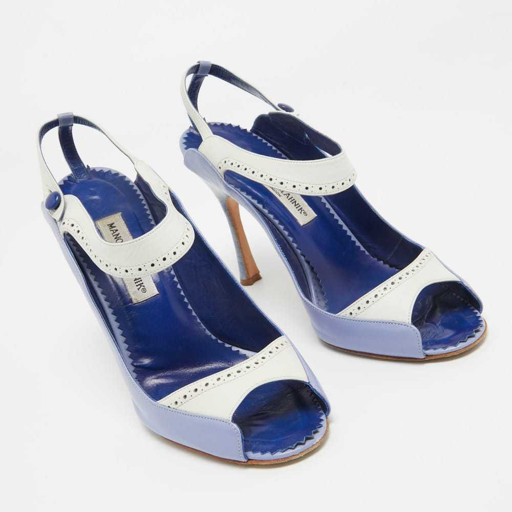 Manolo Blahnik Leather heels - image 3