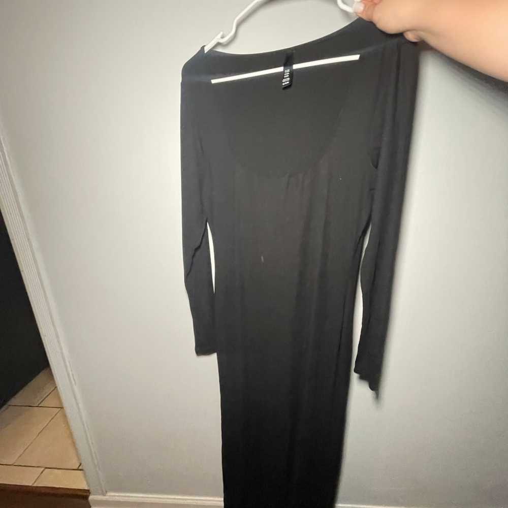 SKIMS Black Long Sleeve Maxi Dress - image 3