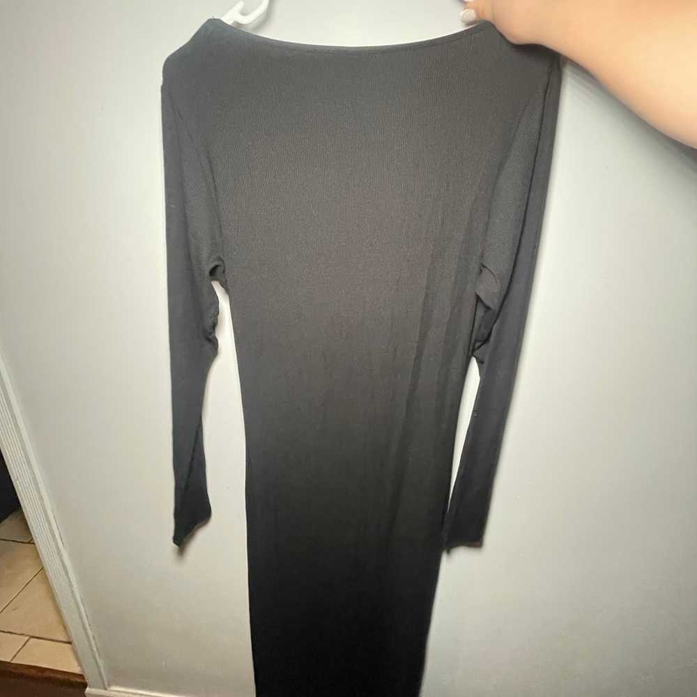 SKIMS Black Long Sleeve Maxi Dress - image 5
