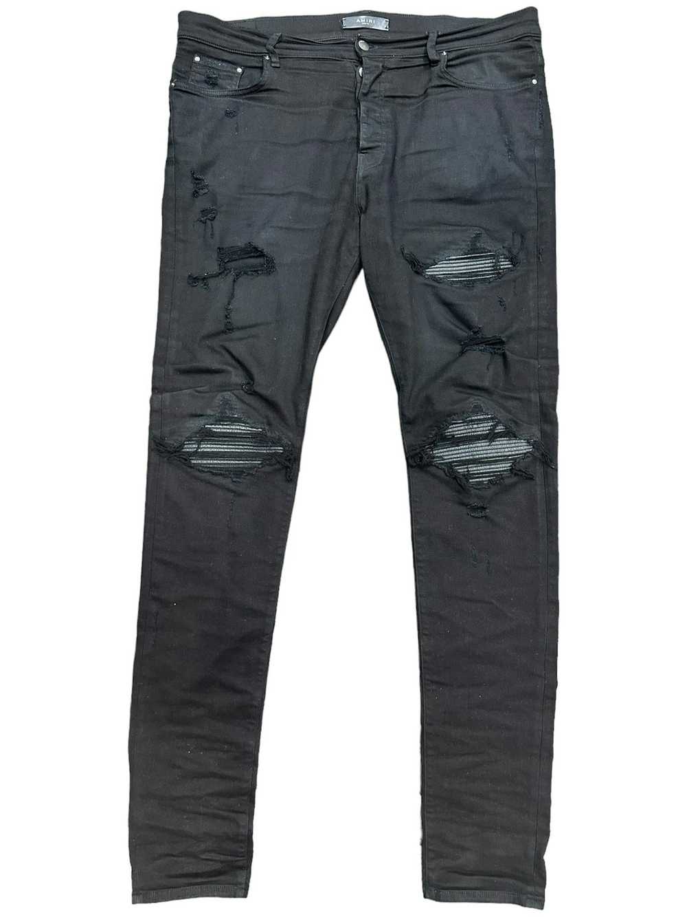 Amiri Amiri MX1 Black Patch Jeans Size 36 Pre-own… - image 1
