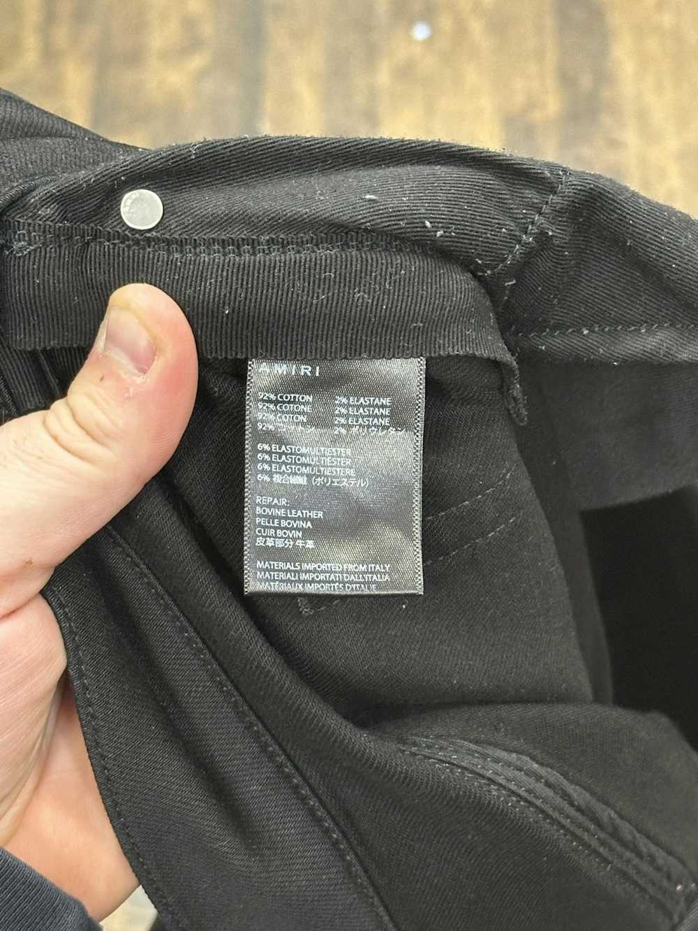 Amiri Amiri MX1 Black Patch Jeans Size 36 Pre-own… - image 3