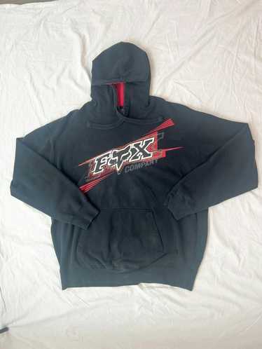 Fox Racing fox red black hoodie