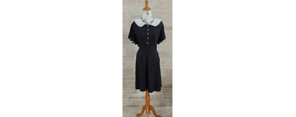 Rude (Hot Topic) Black Wednesday Adams Dress With… - image 1