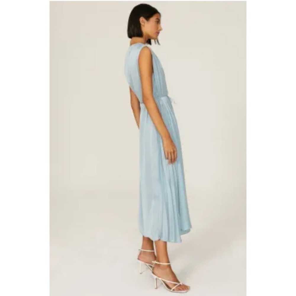 Tome Collective Blue Satin Pleated Dress Blue Siz… - image 3