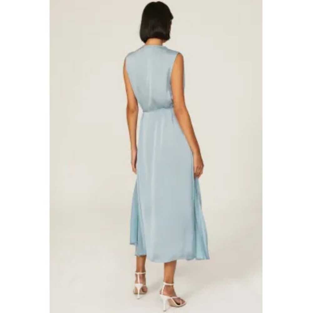 Tome Collective Blue Satin Pleated Dress Blue Siz… - image 9