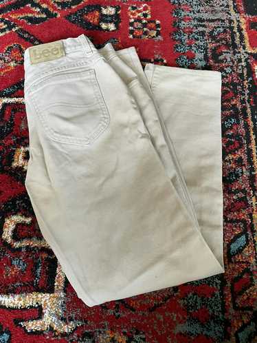 Lee × Vintage Vintage Lee straight Fit White Jeans - image 1