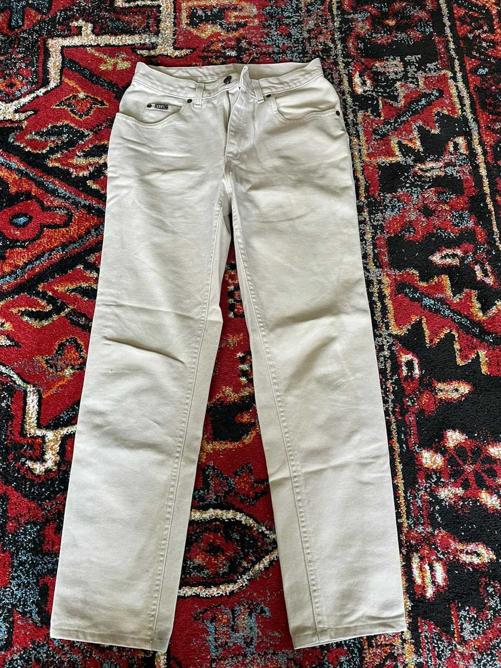 Lee × Vintage Vintage Lee straight Fit White Jeans - image 2