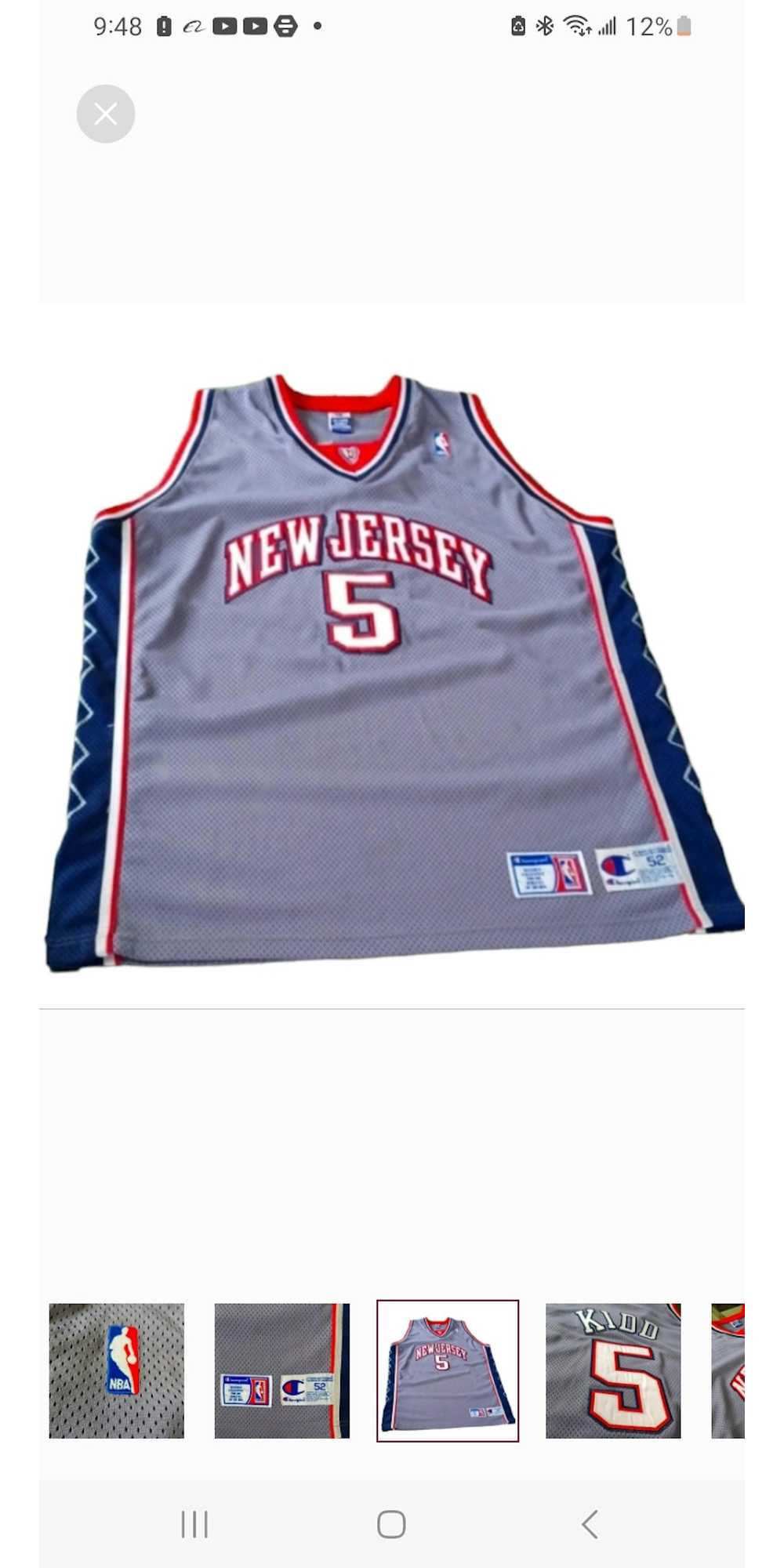 Champion × NBA NBA NewJersey Nets authentic Jason… - image 5