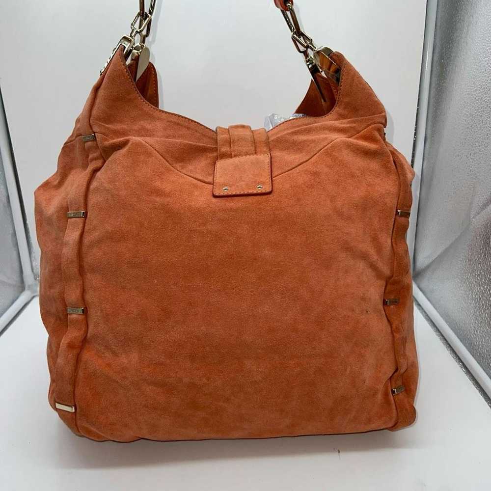 Celine Celine RARE Dimitri Large Suede Satchel in… - image 7