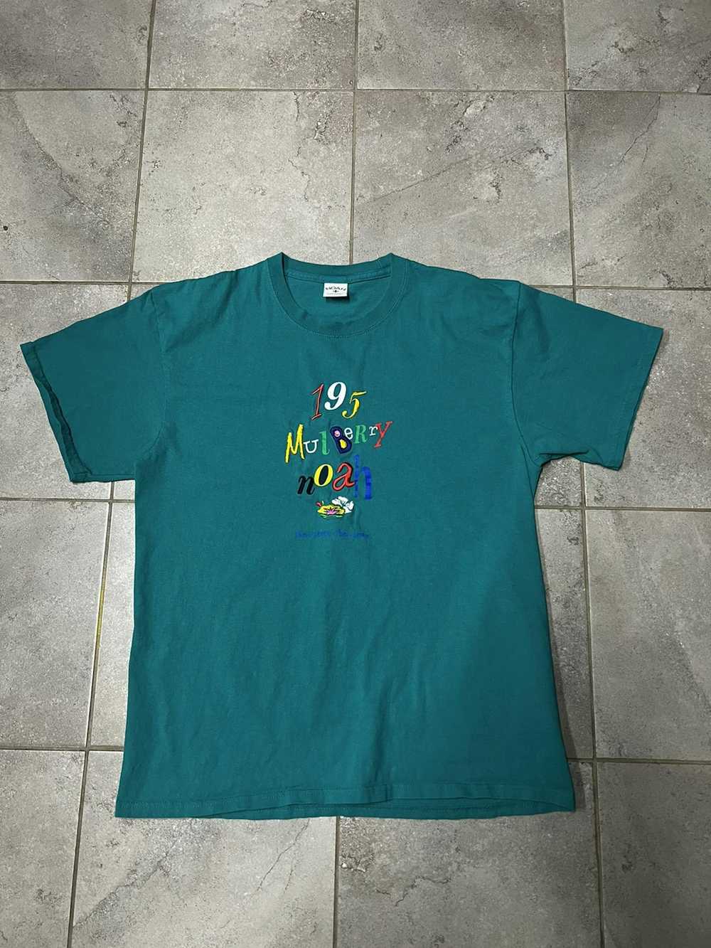 Noah Noah Address Tee T Shirt Size Large Green - image 4