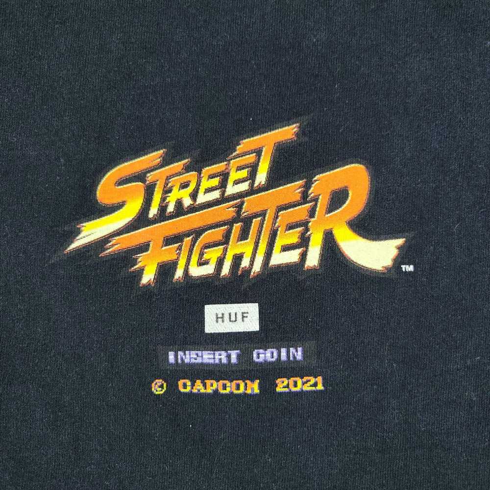 Huf Street Fighter Shirt Men Small Black HUF Grap… - image 2