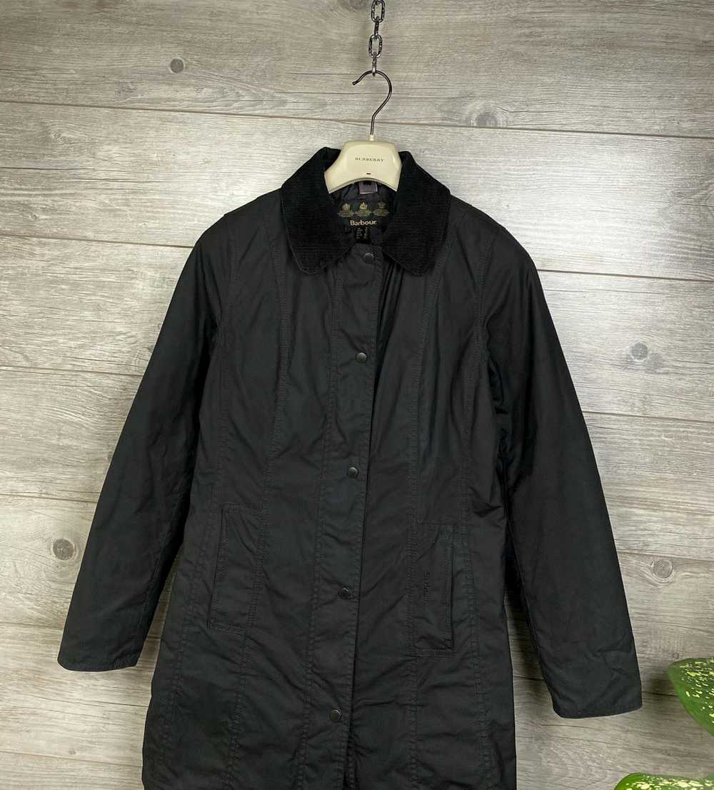 Barbour × Vintage × Waxed Barbour waxed parka wom… - image 3