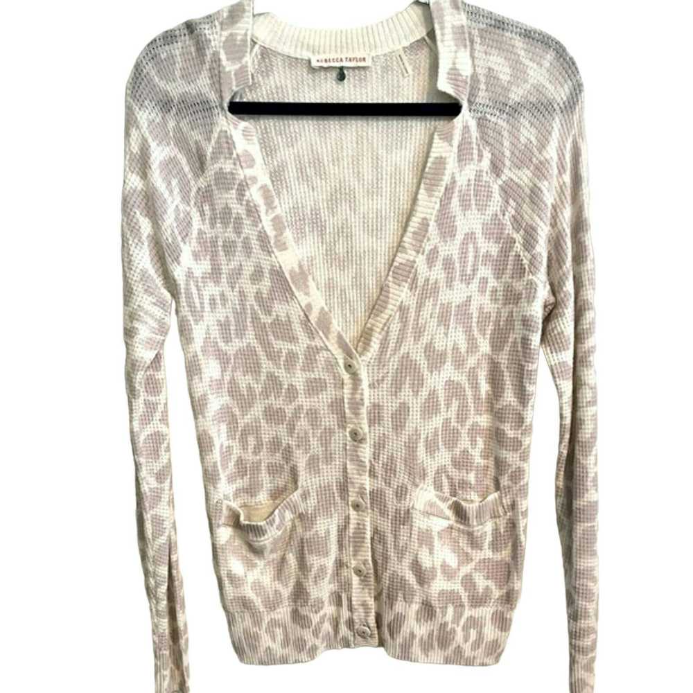 Rebecca Taylor Rebecca Taylor Animal Print Cardig… - image 3