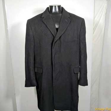 George GEORGE Long Wool Coat Overcoat Mens Size XL
