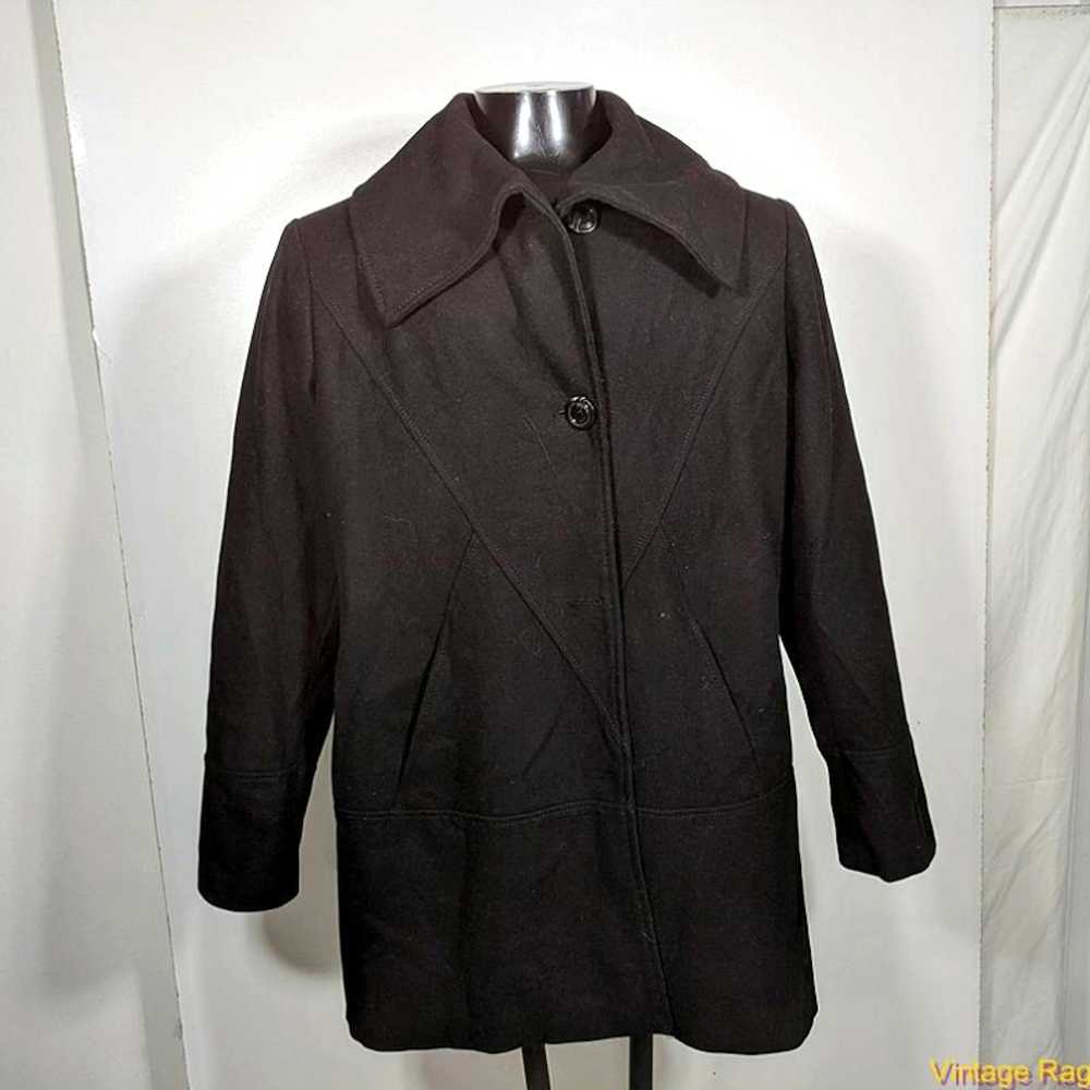 Vintage KENSIE Wool Pea Jacket Coat Womens size X… - image 1