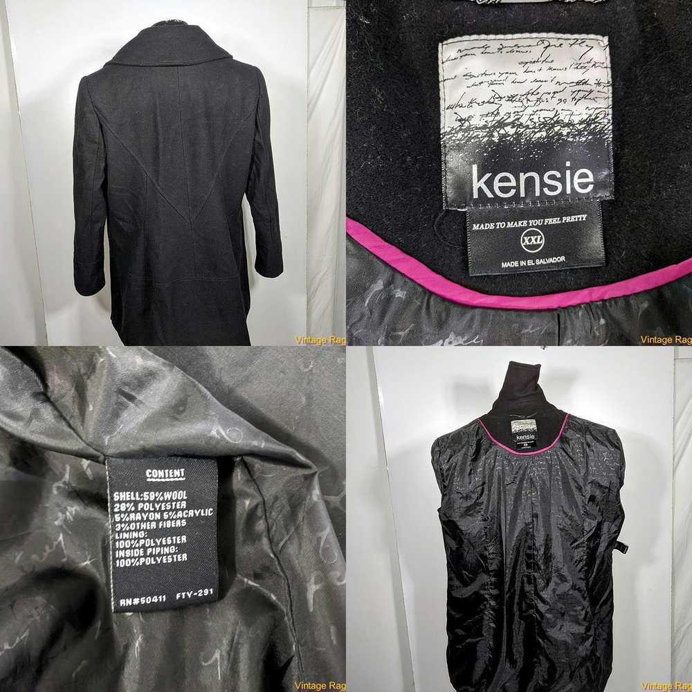 Vintage KENSIE Wool Pea Jacket Coat Womens size X… - image 4