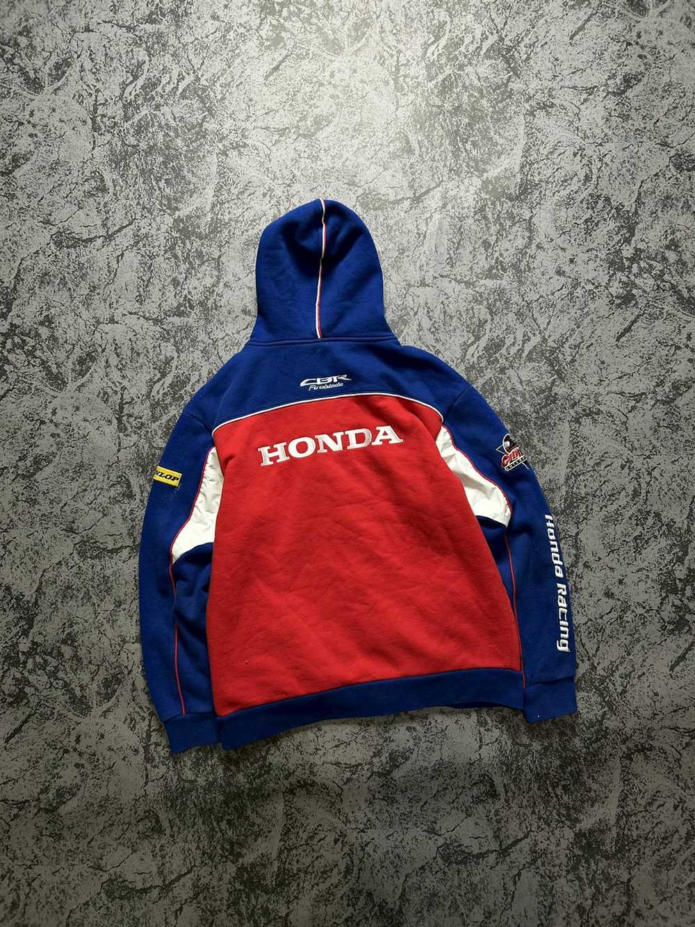 Honda × Racing × Vintage Vintage Fleece Jacket Ho… - image 12