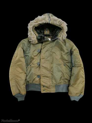Alpha Industries × Military × Vintage Attached Ho… - image 1