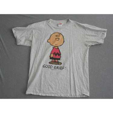Vintage Peanuts Logotel Tshirt Men Sz XL Charlie B
