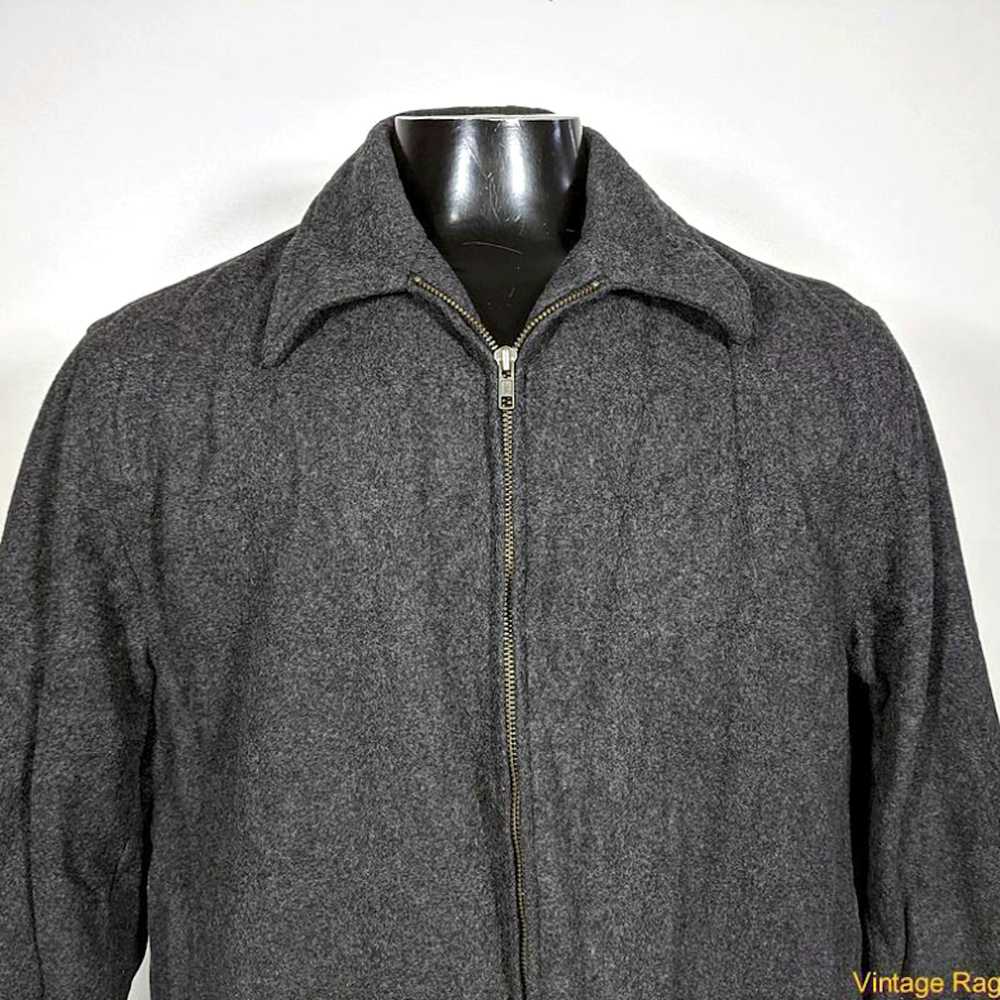 Gap GAP Wool Jacket Coat Mens Size M Charcoal Gra… - image 2