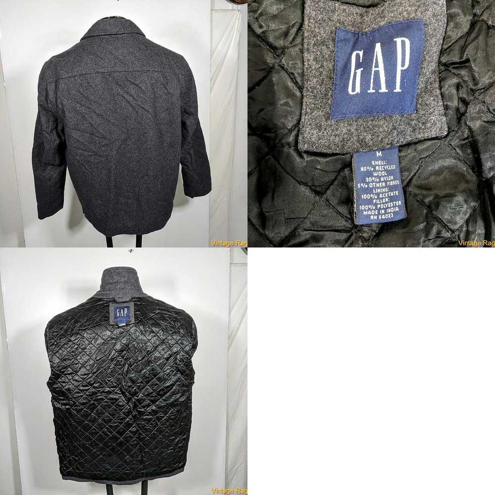 Gap GAP Wool Jacket Coat Mens Size M Charcoal Gra… - image 4