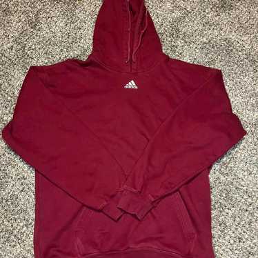 Adidas Red adidas hoodie size large - image 1