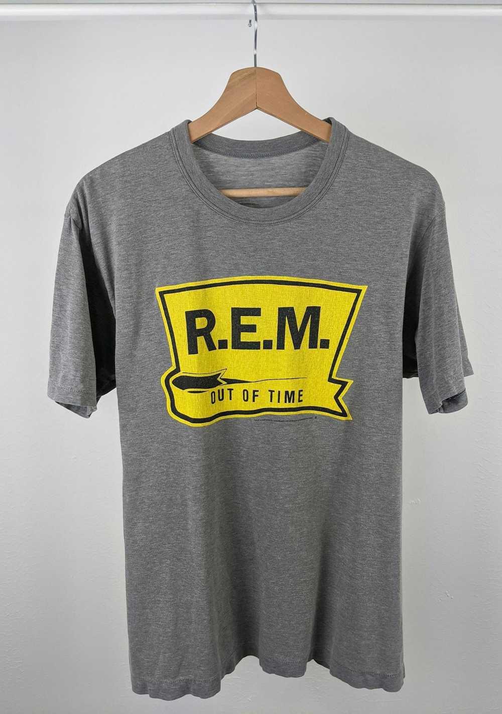 Band Tees × R.E.M. Vintage R.E.M Out Of Time Ride… - image 1