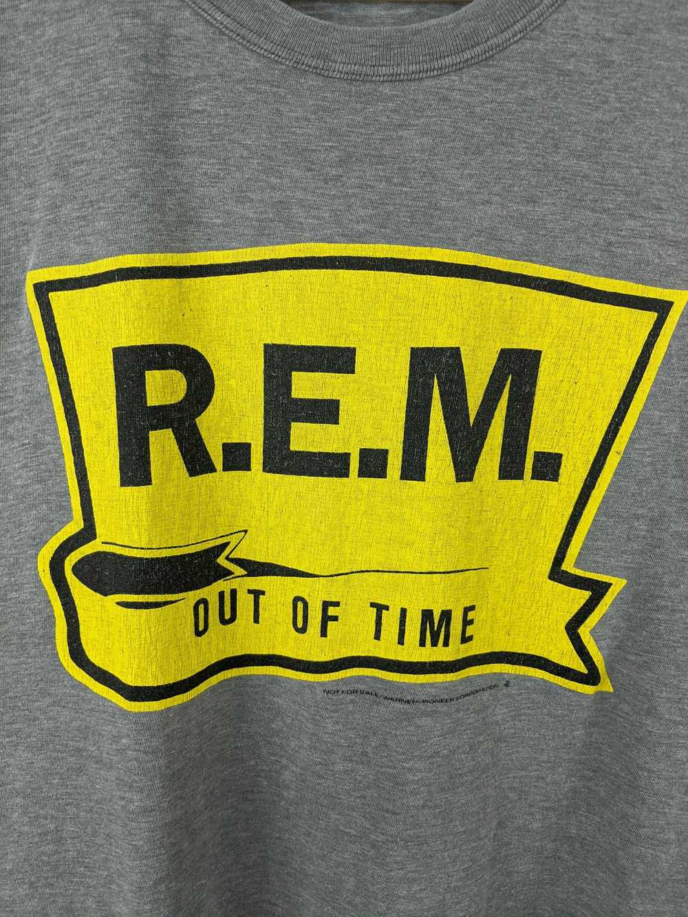 Band Tees × R.E.M. Vintage R.E.M Out Of Time Ride… - image 3