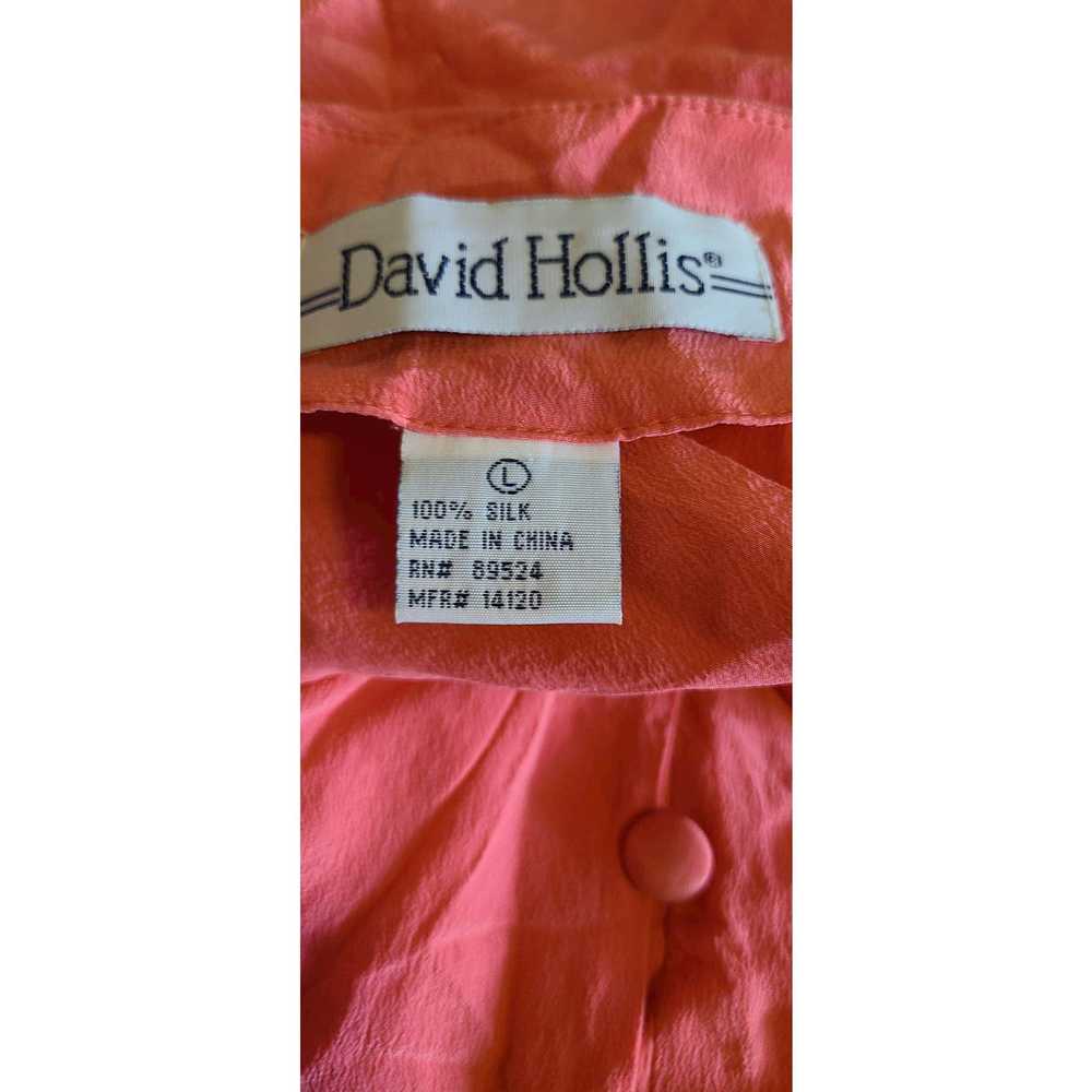 Vintage Vintage Silk Sleeve less tank blouse Davi… - image 3