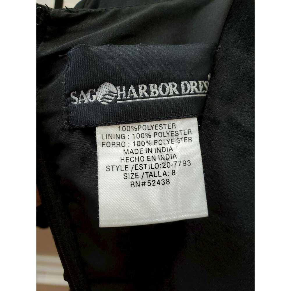 Other Vintage Sag Harbor Black Polyester V-Neck D… - image 8