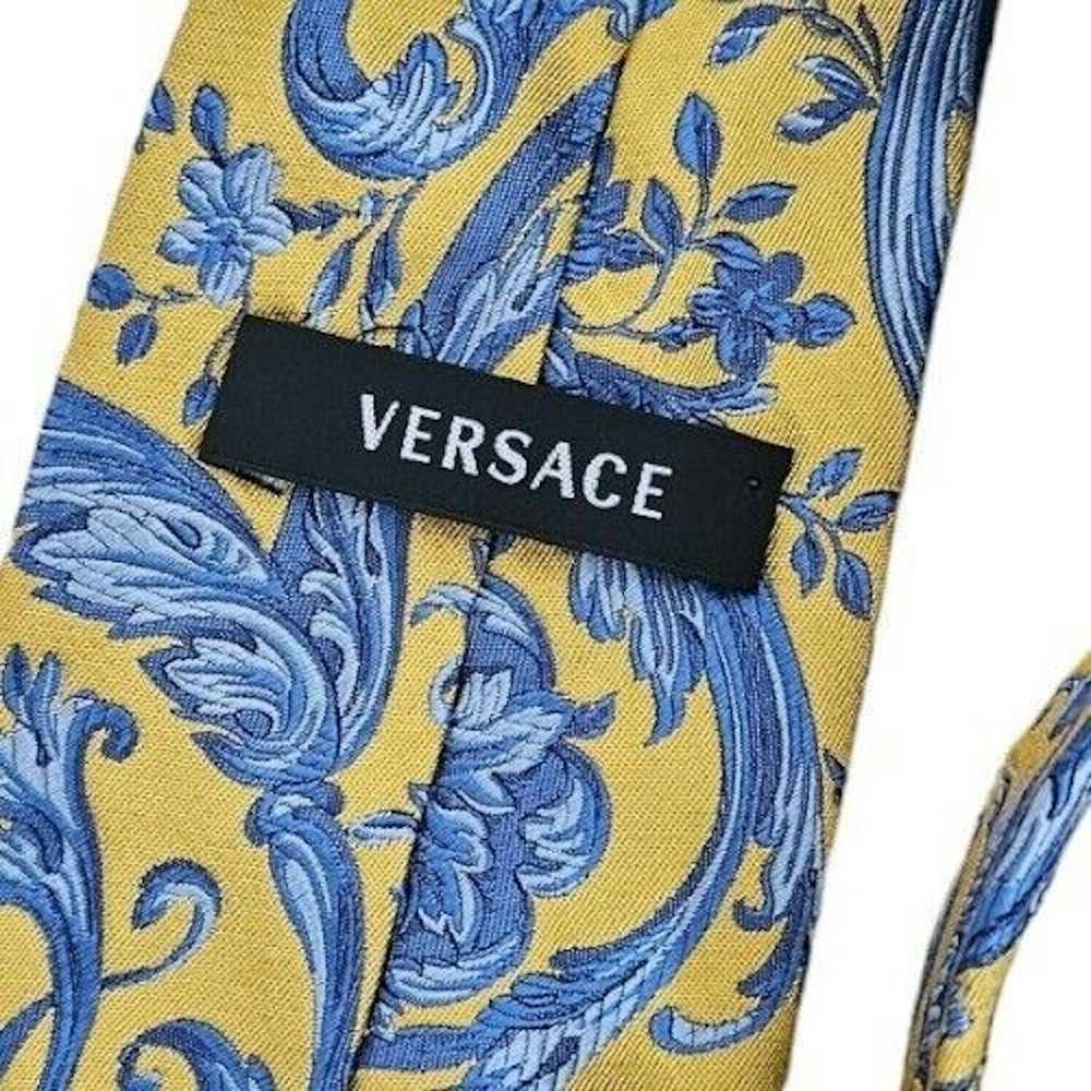 Versace VERSACE Current Paisley Silk Tie ITALY 60… - image 2