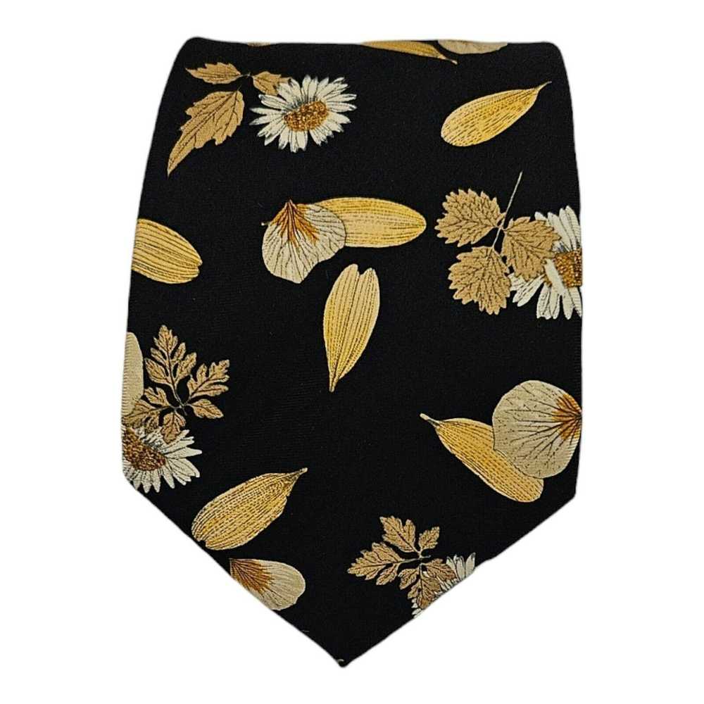 Cerruti 1881 CERRUTI 1881 Floral Leaf Silk Tie FR… - image 1