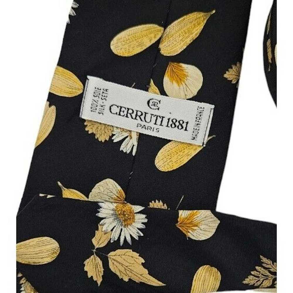 Cerruti 1881 CERRUTI 1881 Floral Leaf Silk Tie FR… - image 5