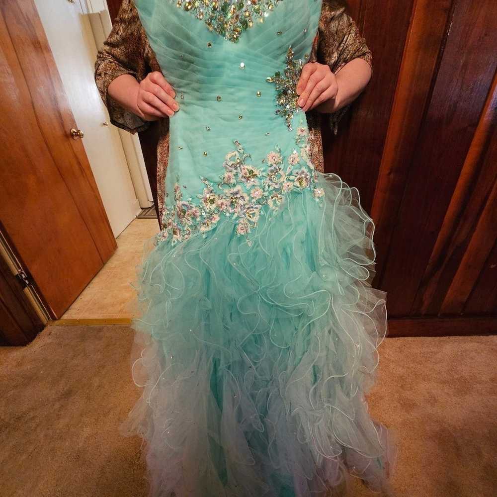 Mori lee mermaid prom dress formal size 4 - image 1