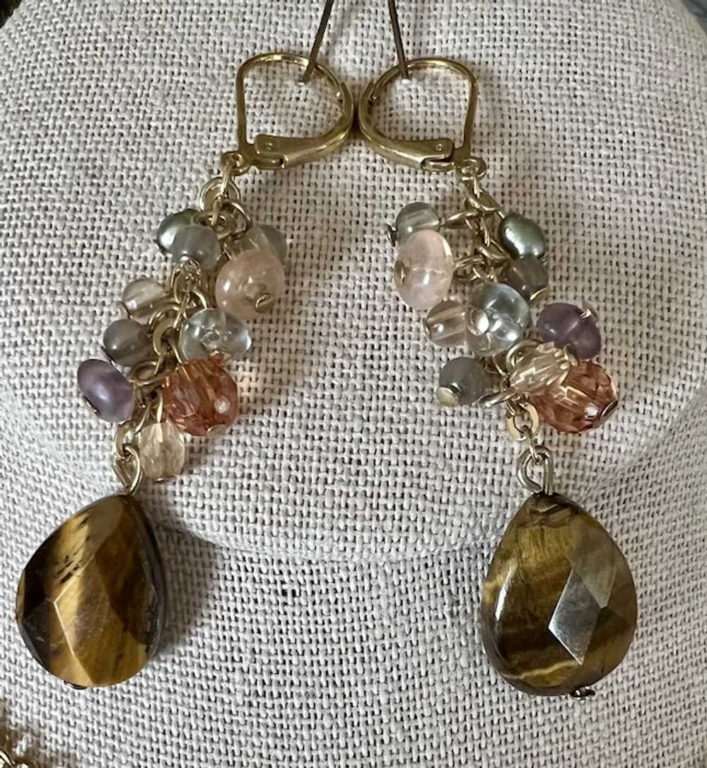 Avon Necklace & Earrings, Beaded - image 3