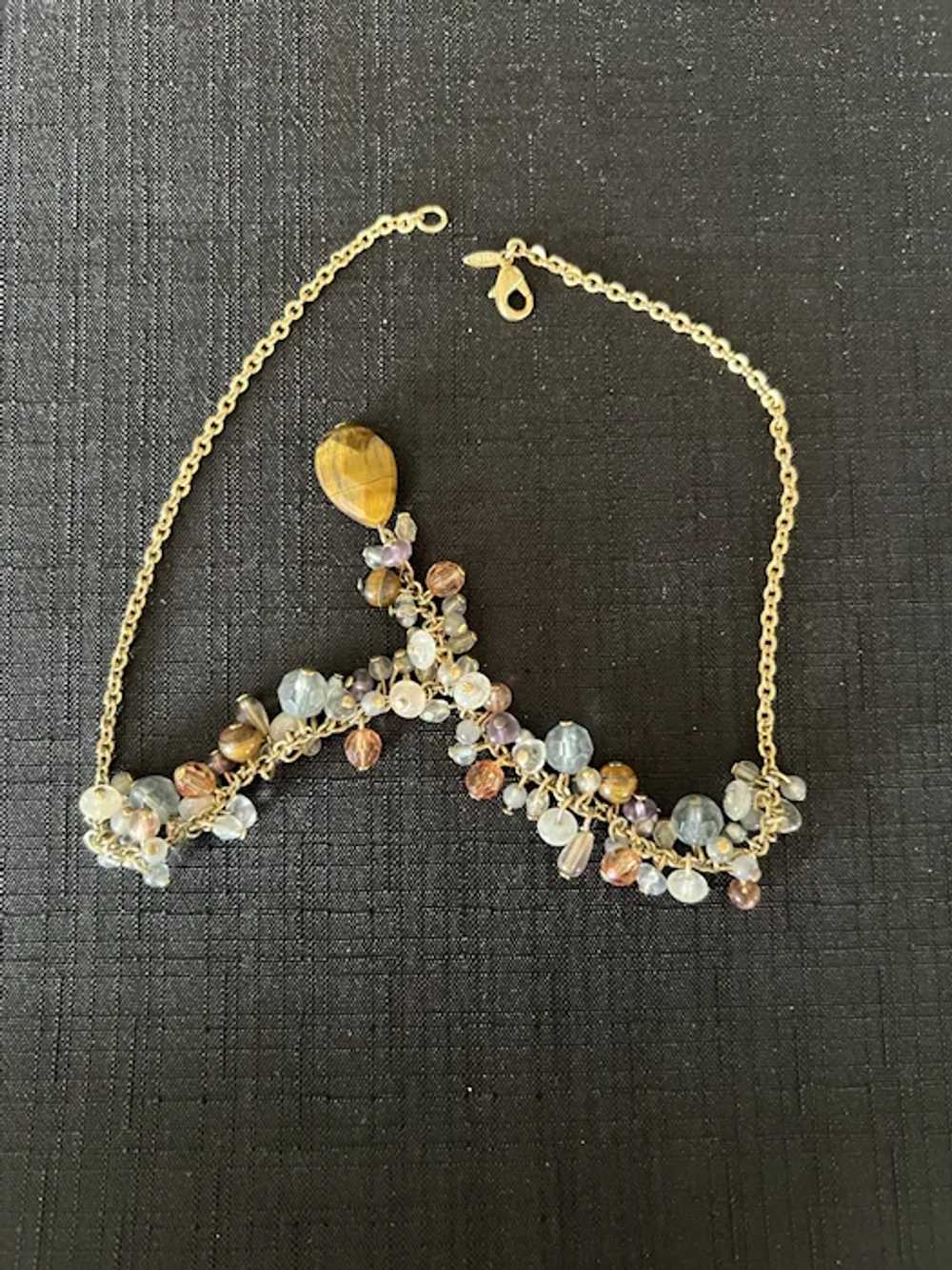 Avon Necklace & Earrings, Beaded - image 5