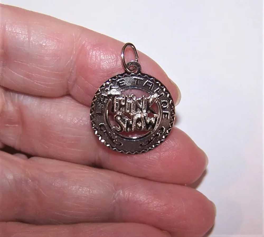 Crea Sterling Silver Disc Charm - Think Snow Lake… - image 3