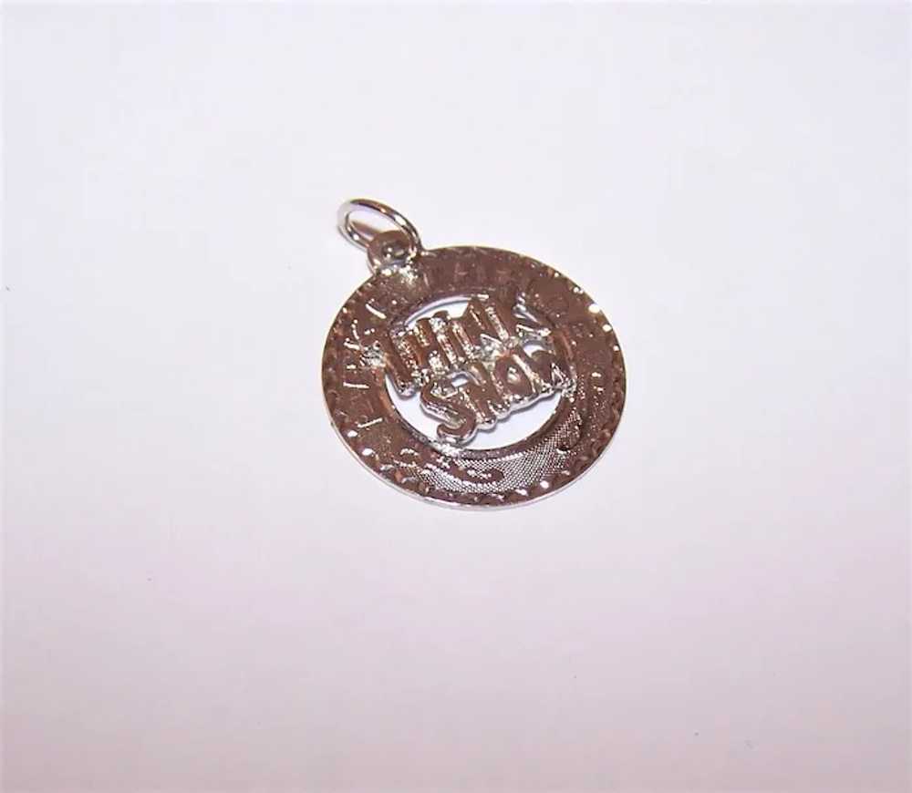 Crea Sterling Silver Disc Charm - Think Snow Lake… - image 6