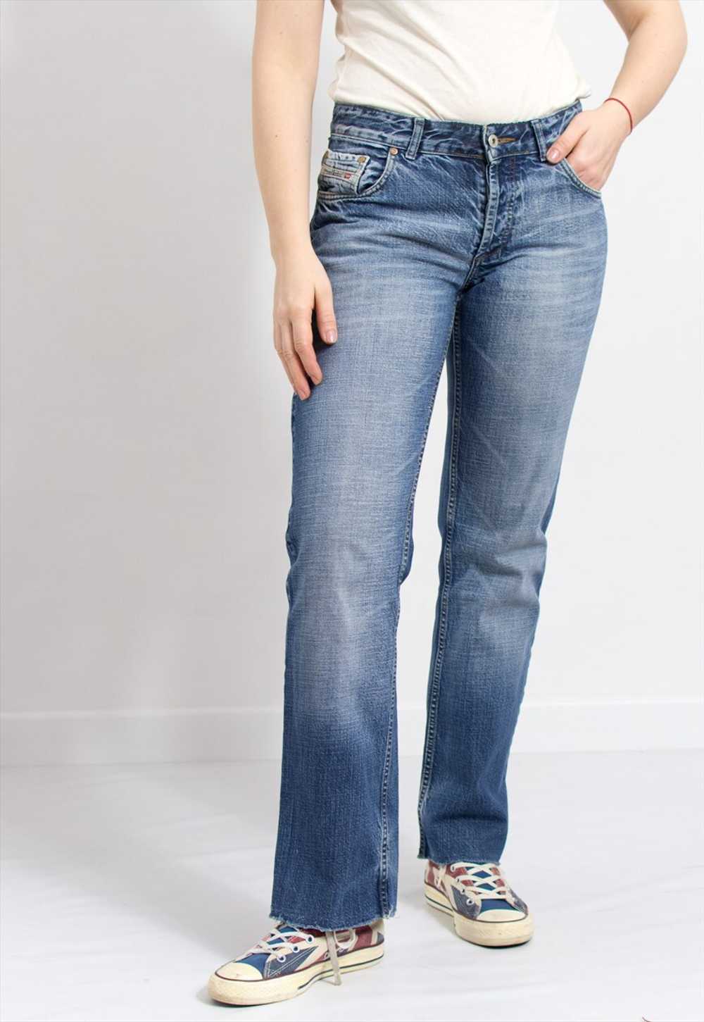 Diesel vintage y2k mid waist jeans cut off leg de… - image 5